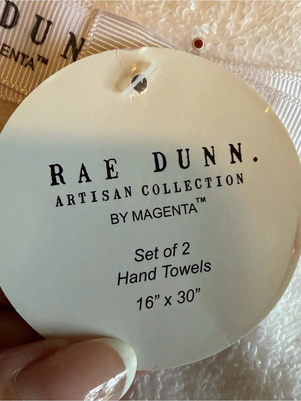 Rae Dunn Wifey & Hubby Hand Towels